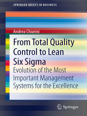 cover image of From Total Quality Control to Lean Six Sigma